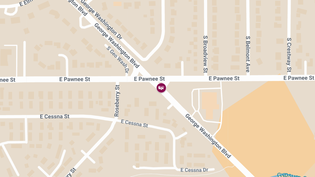 Accident With Injuries at Pawnee St and George Washington Blvd