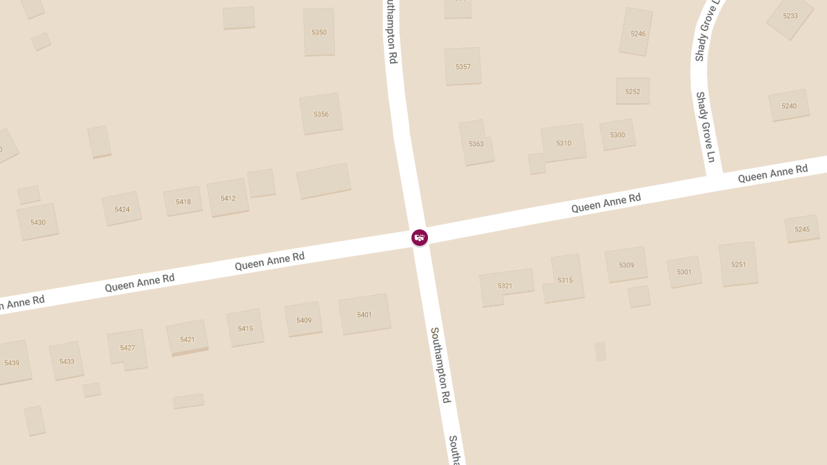 Accident With Injuries at Queen Anne Rd & Southampton Rd