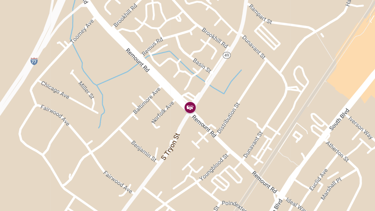 Accident With Injuries at Remount Rd & S Tryon St