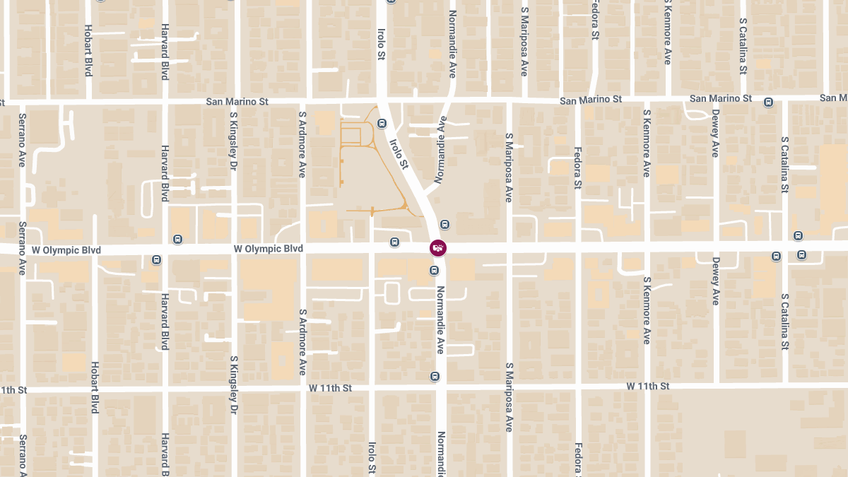 Accident With Injuries at S Normandie Ave & W Olympic Blvd