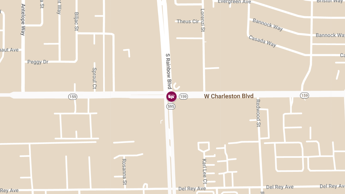 Accident With Injuries at S Rainbow Blvd & W Charleston Blvd
