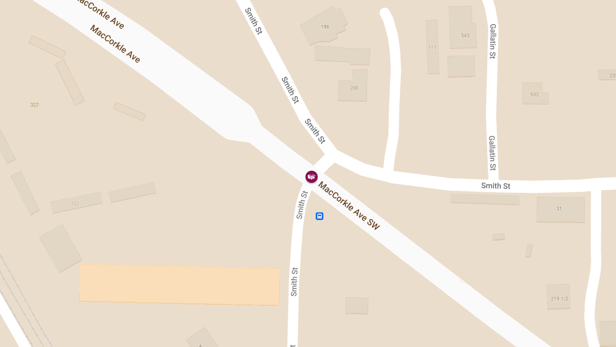 Accident With Injuries at Smith Patton Rd & MacCorkle Ave SW