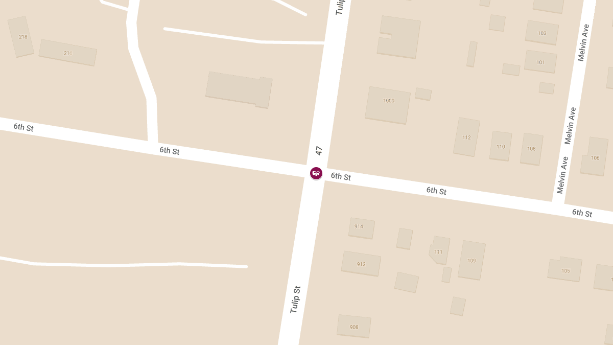 Accident With Injuries at Tulip St & 6th St