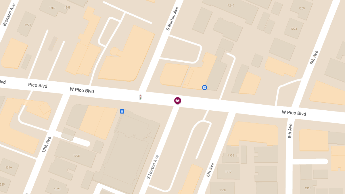 Accident With Injuries at W Pico Blvd & S Norton Ave