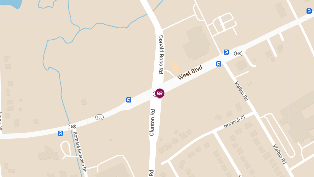 Accident With Injuries at West Blvd and Clanton Rd