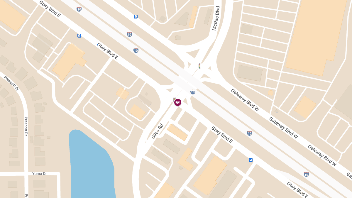 Accident With Injuries on Giles Rd Near Gateway East