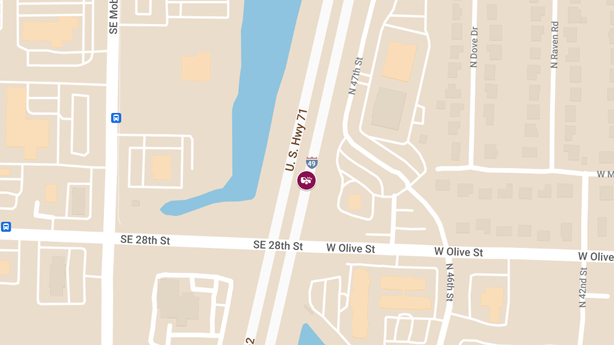 Accident With Injuries on I-49 Near Mile Marker 77.9