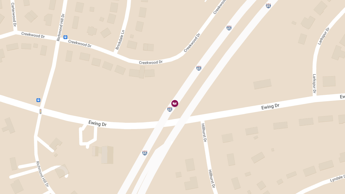 Accident With Injuries on I-65 South Near MM 87