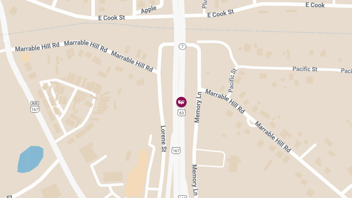 Accident With Injuries on NB U.S. Highway 63 Near State Highway 114