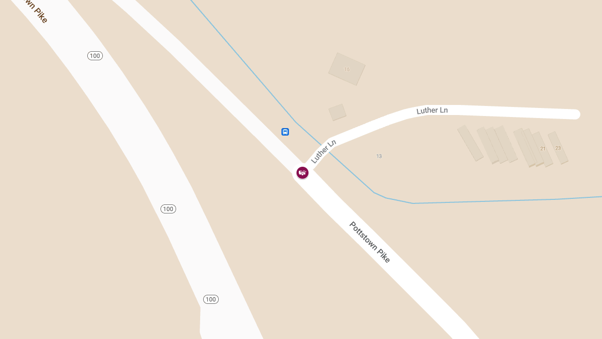 Accident With Injuries on Pottstown Pike at Luther Ln