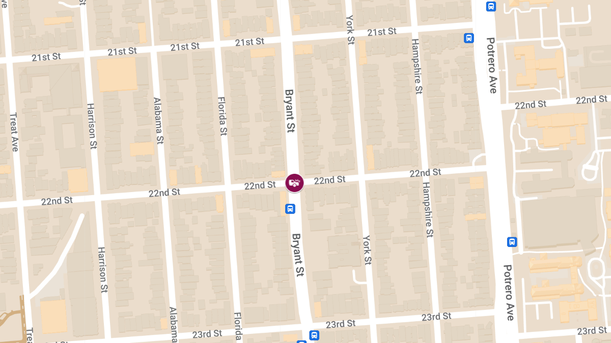 Accident at 22nd St & Bryant St Results in Injuries