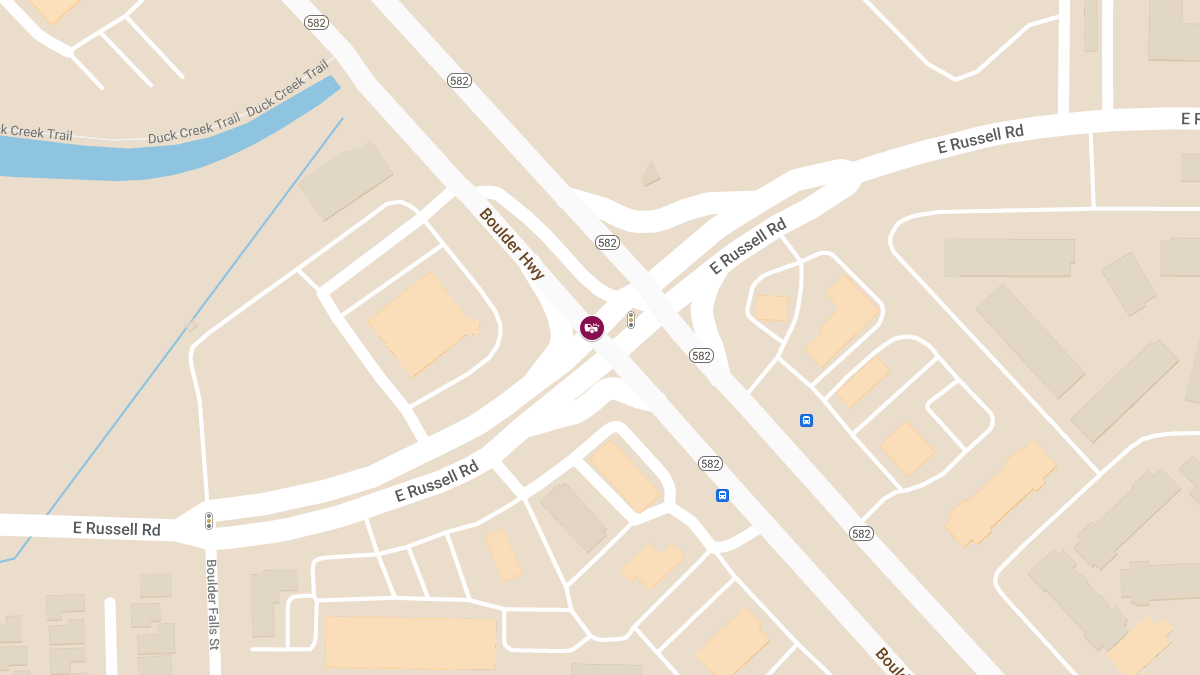 Accident at Boulder Hwy & E Russell Rd Causes Injuries