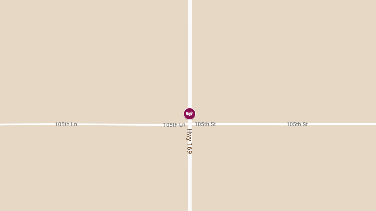 Accident at Highway 169 and 105th St Causes Injuries