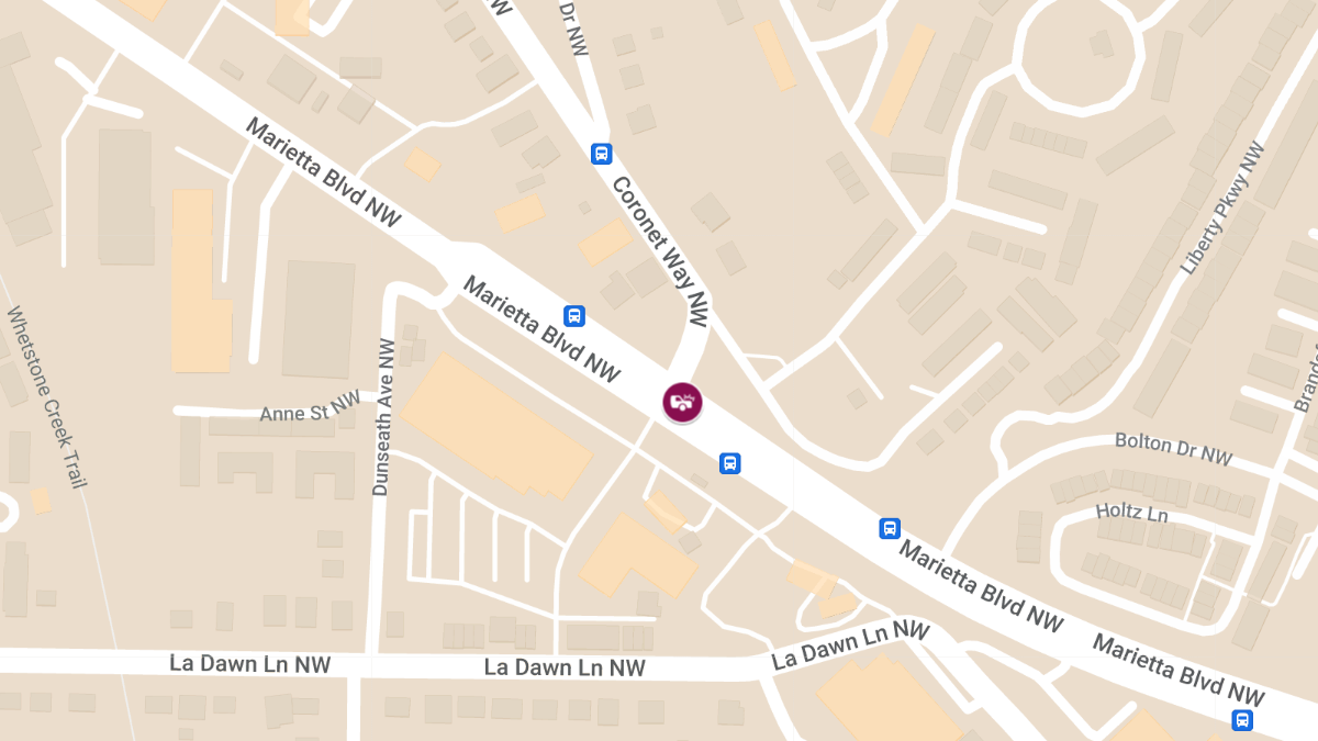 Accident at Marietta Blvd NW & Coronet Way NW Results in Injurie