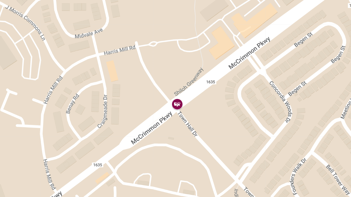Accident at McCrimmon Pkwy & Town Hall Dr Causes Injuries