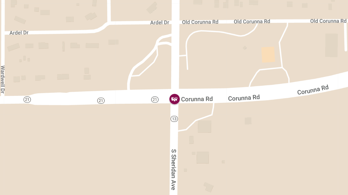 Accident at S Sheridan Ave & Corunna Rd, Injuries Reported