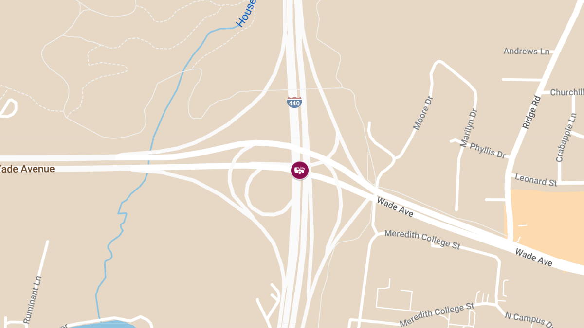 Accident on I-440 WB at Wade Ave Causes Injuries