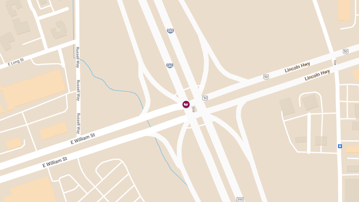 Accident on SB 580 & E William St Leads to Injuries