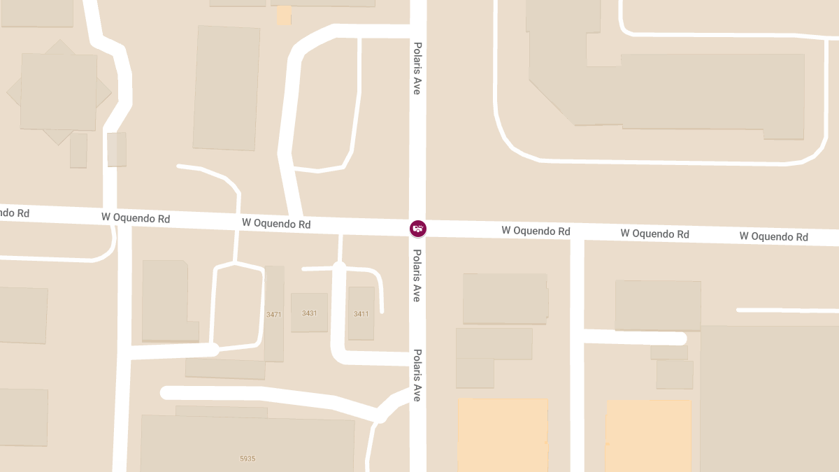 Accident with Injries at W Oquendo Rd & Polaris Ave