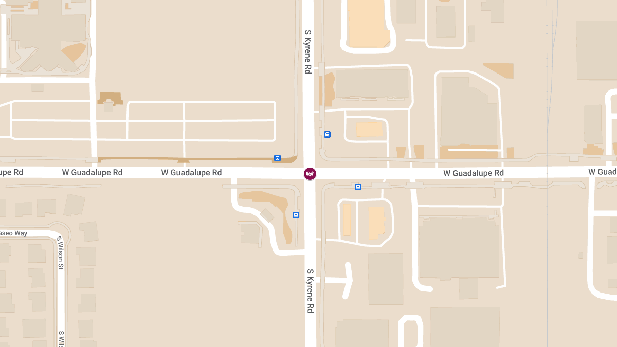 Accident with Injuries Reported on Guadalupe Rd at Kyrene Rd