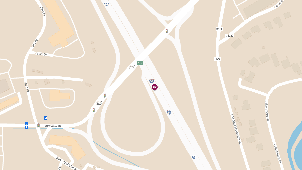 Accident with Injuries Reported on I-64W at Cross Lanes Exit