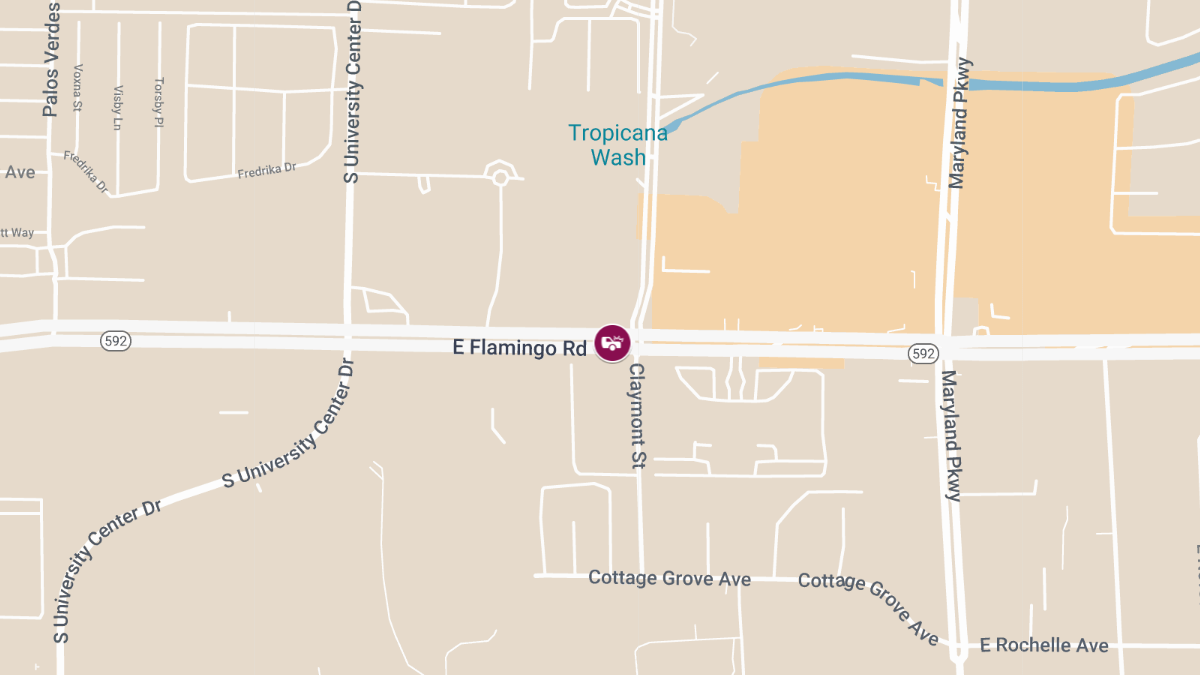 Accident with Injuries at 1180 E Flamingo Rd