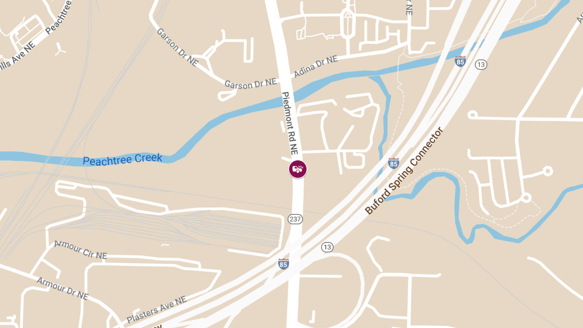 Accident with Injuries at 2323 Piedmont Rd NE
