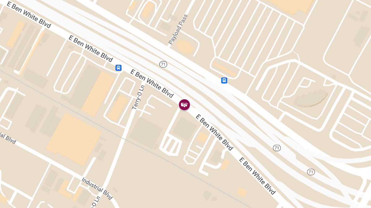 Accident with Injuries at 700 E Ben White Blvd Svrd Eb