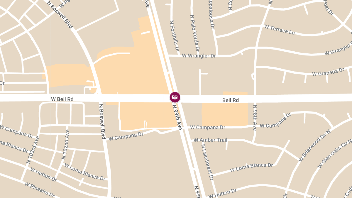 Accident with Injuries at 99th Ave & Bell Rd