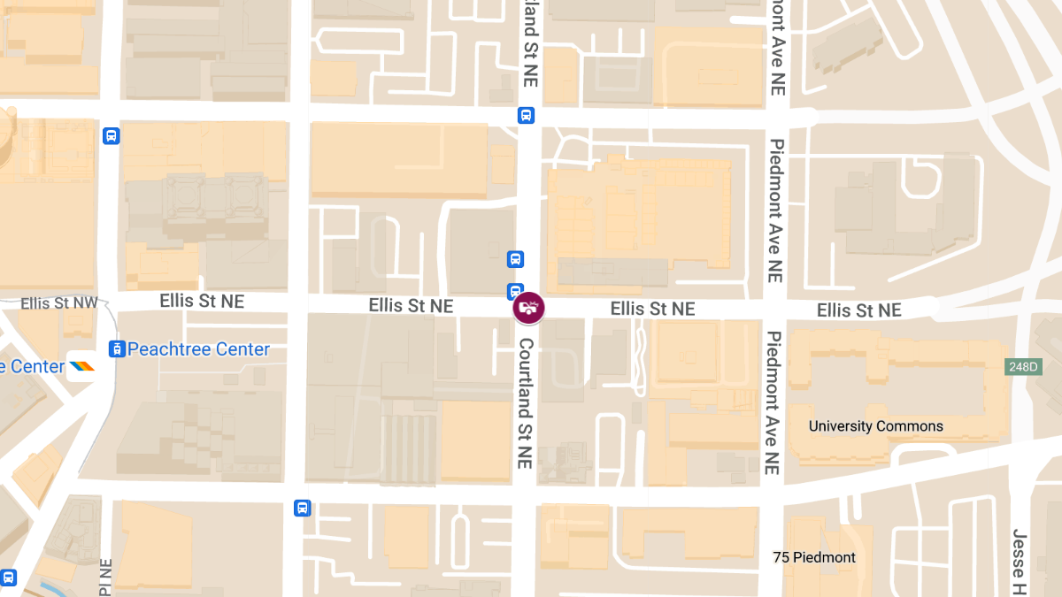 Accident with Injuries at Courtland St NE & Ellis St NE
