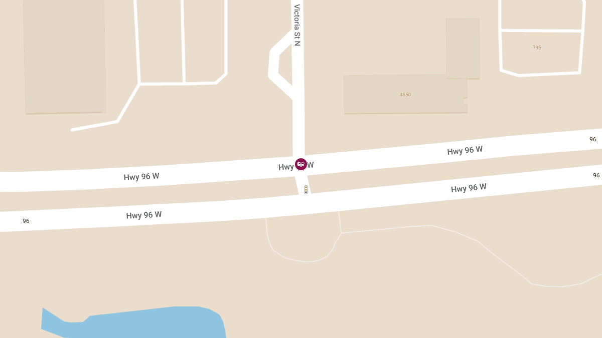 Accident with Injuries at Highway 96 W & Victoria St N