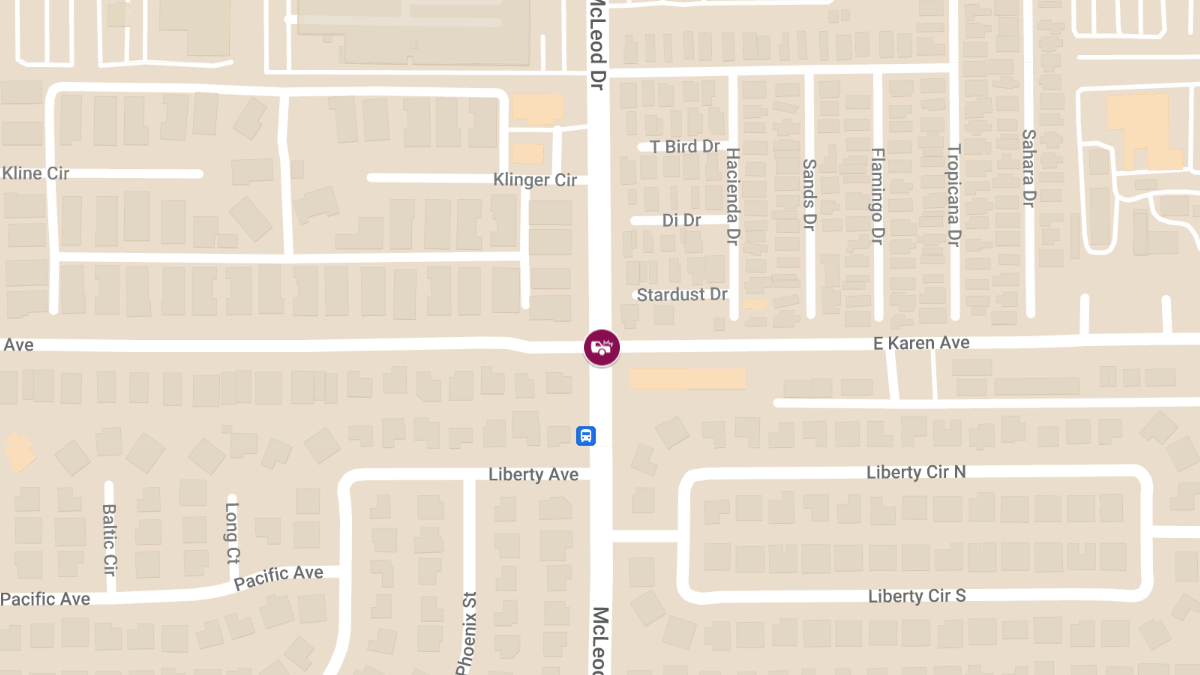 Accident with Injuries at Karen Ave & McLeod Dr