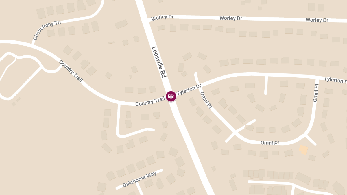 Accident with Injuries at Leesville Rd & Tylerton Dr