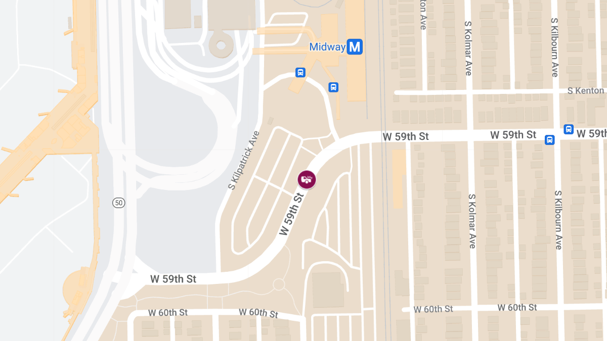 Accident with Injuries at Midway Orange Line Parking Lot on W 59th St