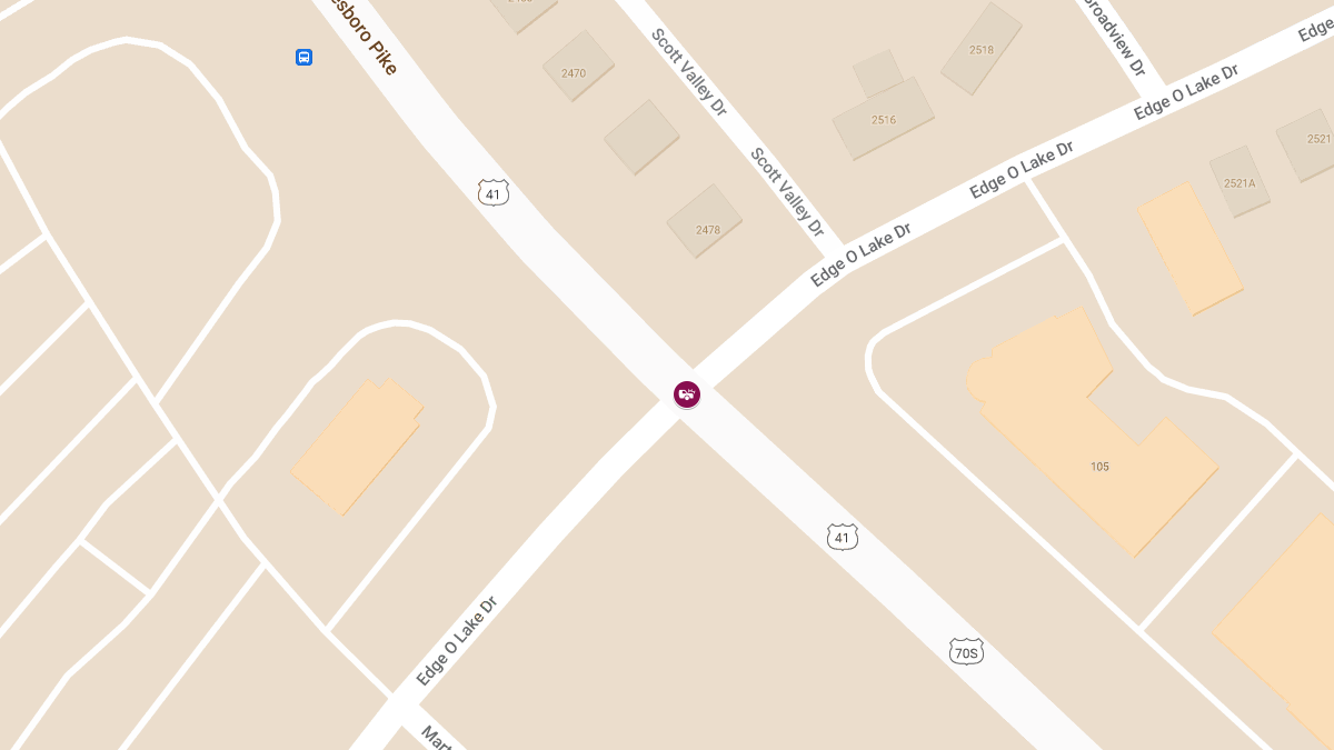 Accident with Injuries at Murfreesboro Pike & Edge O Lake Dr