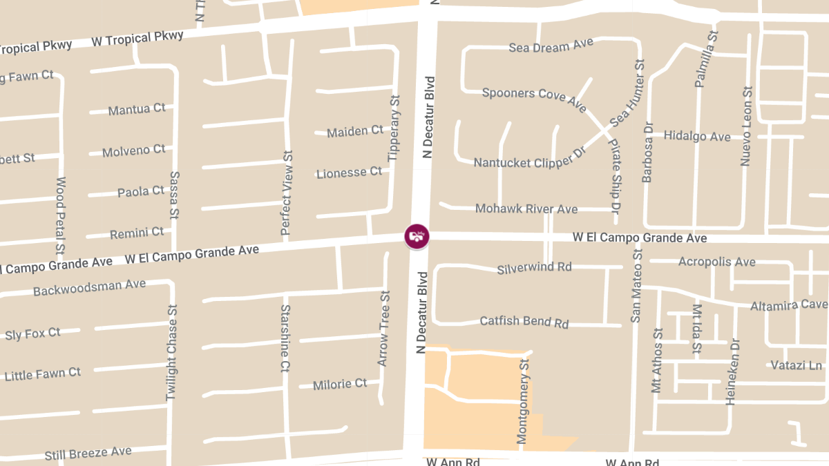 Accident with Injuries at N Decatur Blvd & W El Campo Grande Ave