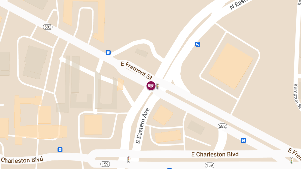 Accident with Injuries at N Eastern Ave & Fremont St