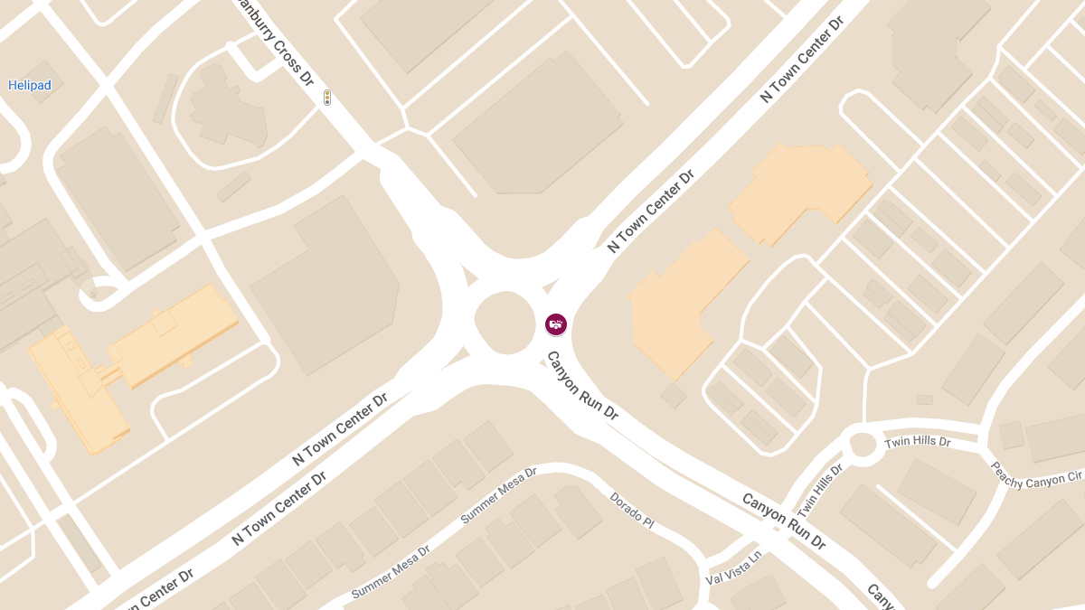 Accident with Injuries at N Town Center Dr & Canyon Run Dr