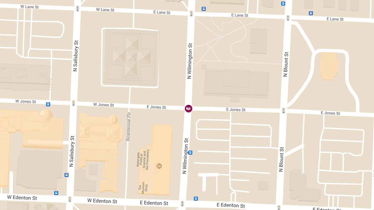 Accident with Injuries at N Wilmington St & E Jones St