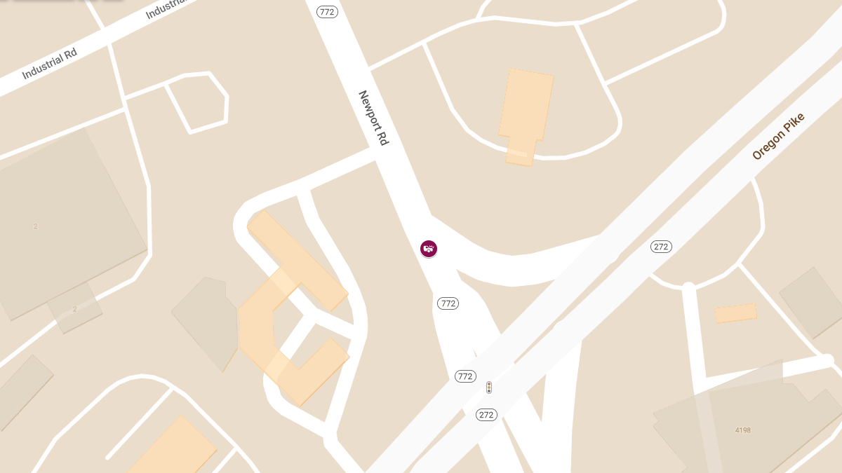 Accident with Injuries at Newport Rd & Oregon Pike