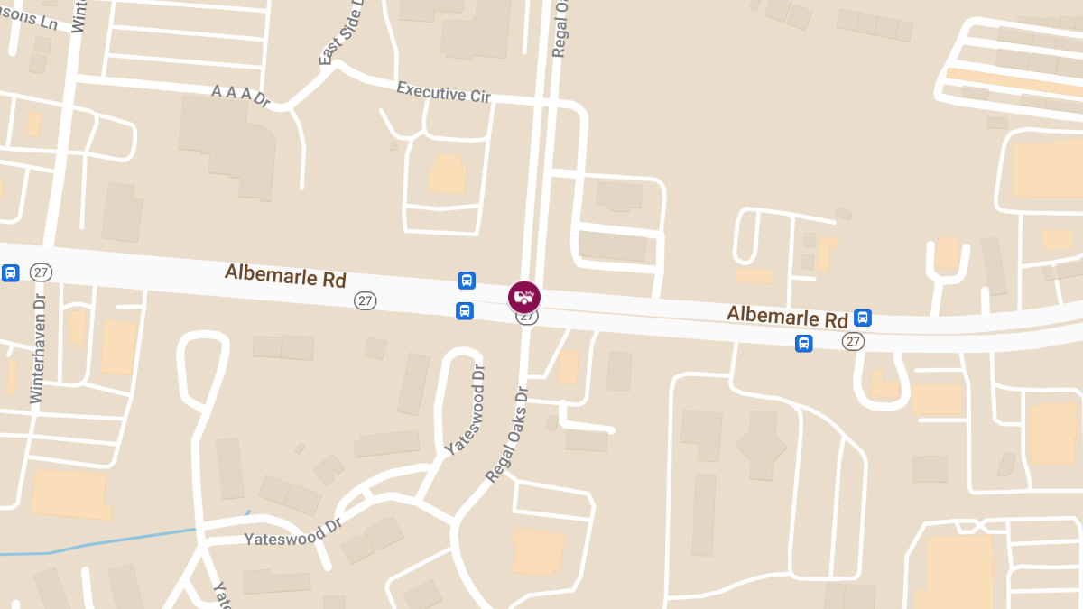 Accident with Injuries at Regal Oaks Dr & Albemarle Rd
