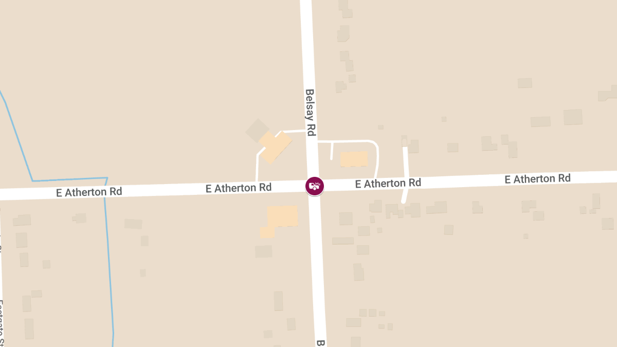 Accident with Injuries at S Belsay Rd & E Atherton Rd