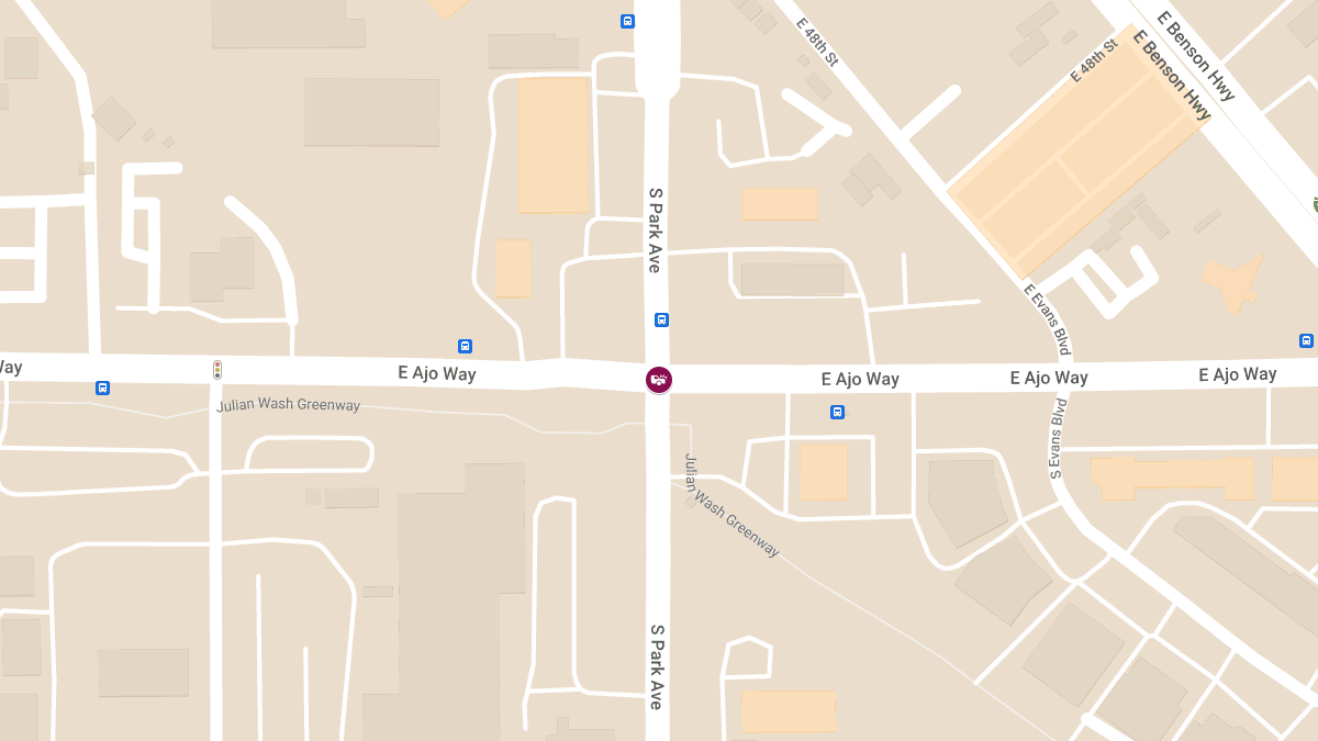 Accident with Injuries at S Park Ave & E Ajo Way