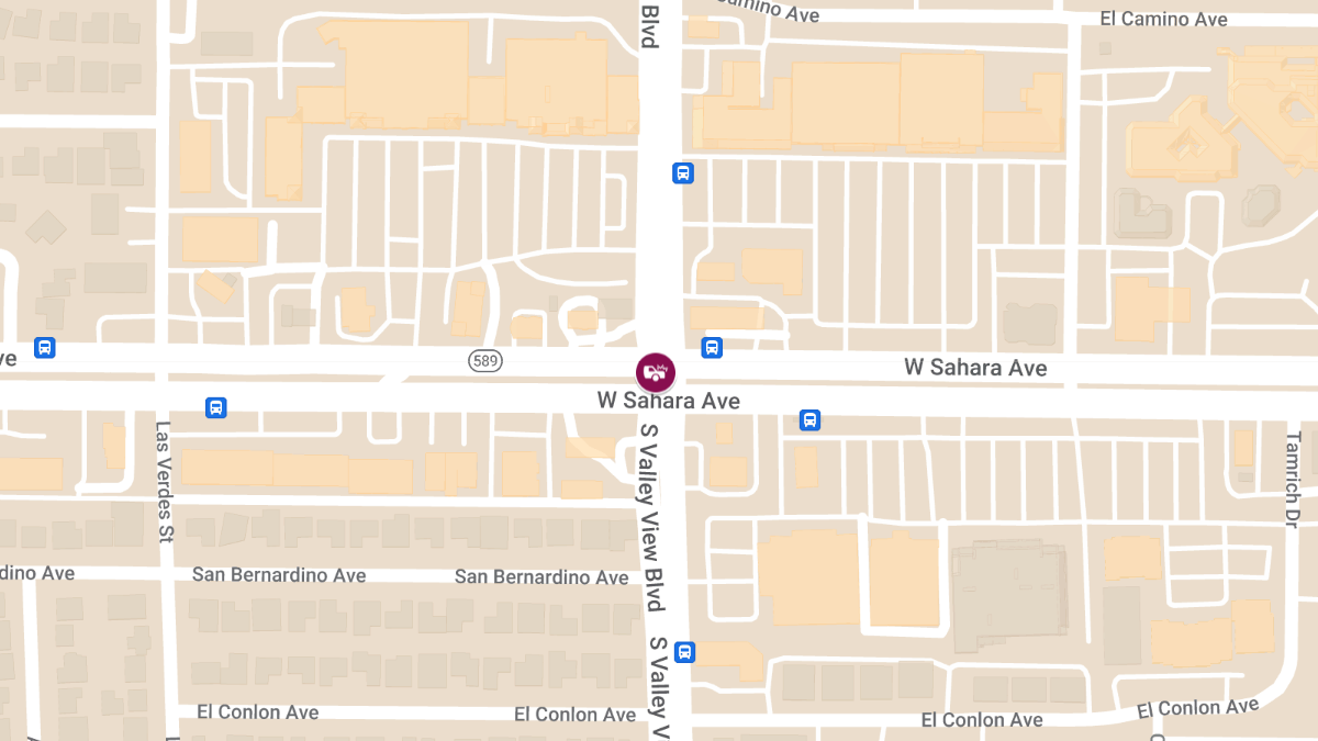 Accident with Injuries at S Valley View Blvd & W Sahara Ave
