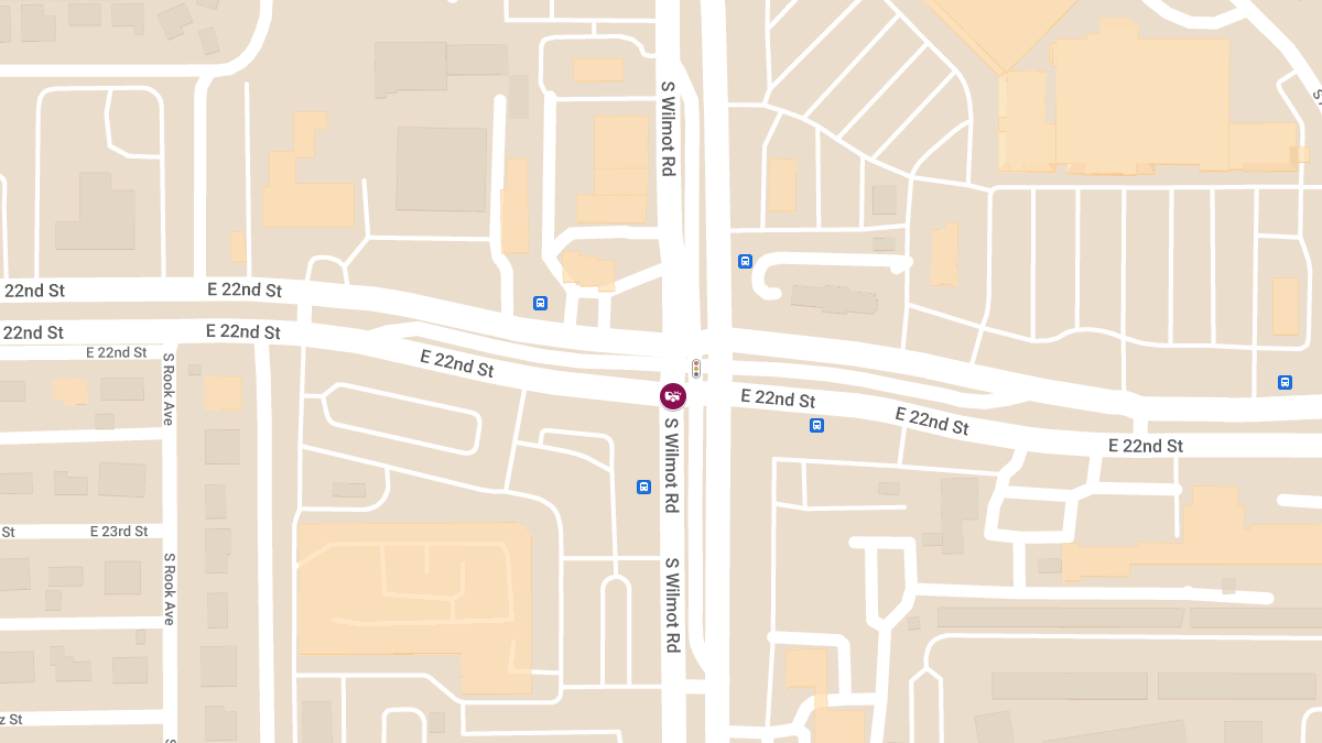 Accident with Injuries at S Wilmot Rd & E 22nd St