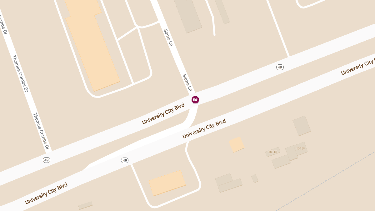 Accident with Injuries at Sams Ln and University City Blvd