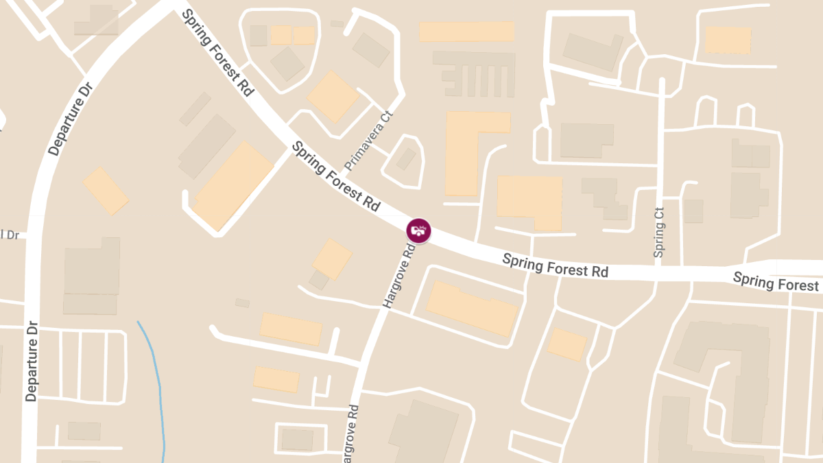 Accident with Injuries at Spring Forest Rd & Hargrove Rd