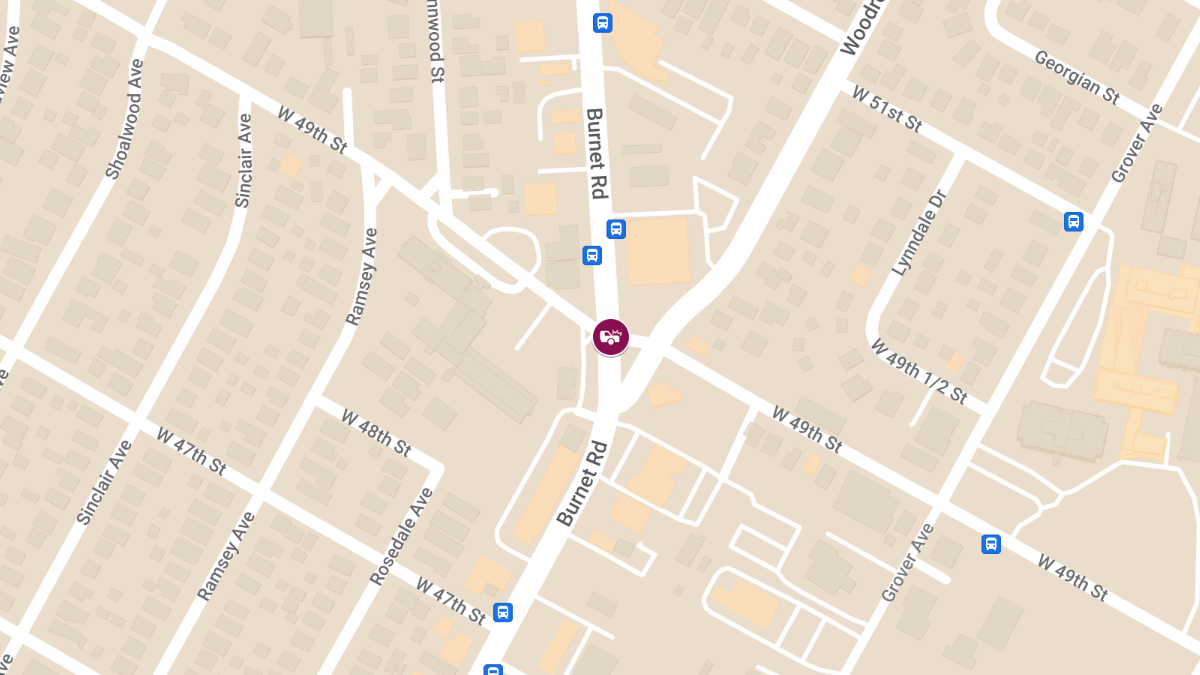 Accident with Injuries at W 49th St & Burnet Rd