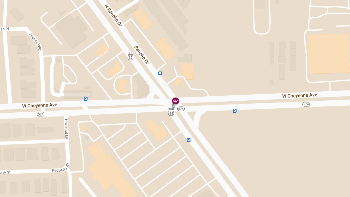 Accident with Injuries at W Cheyenne Ave & N Rancho Dr