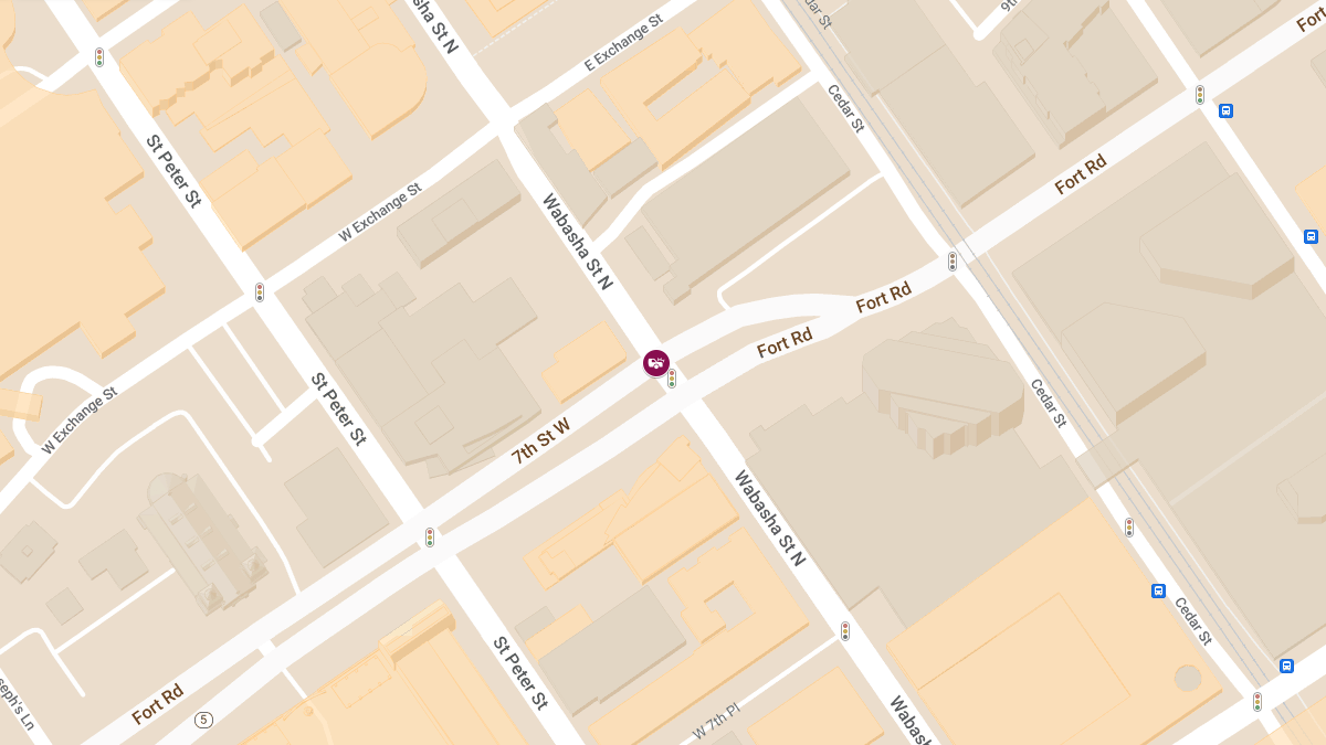 Accident with Injuries at Wabasha St N & 7th St E